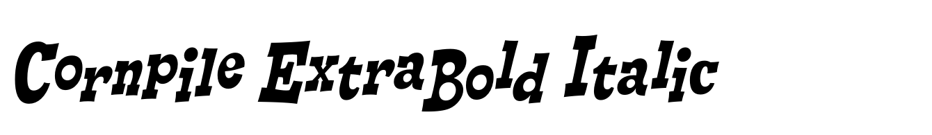 Cornpile ExtraBold Italic